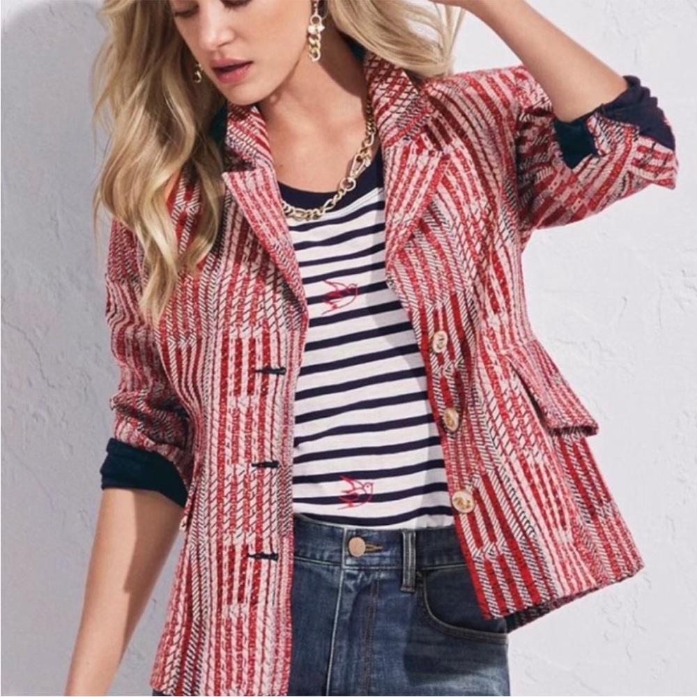 Cabi Style 6028 Patchwork Blazer Jacket - image 2